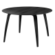 GUBI jídelní stůl kulatý černě mořený