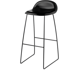 GUBI 3 barová stolička - černá podnož