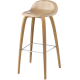 GUBI 3D dřevěná barová stolička