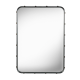 Zrcadlo Adnet obdélníkové, černá barva 180x70 cm