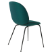Beetle chair green with black base