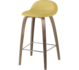 GUBI 3D barová židle HiRek žlutý sedák